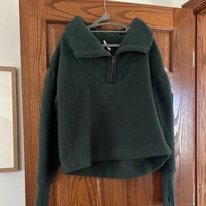 Free People Forest Green Sweater